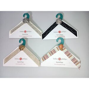 LINDSEY PHILIPS SwitchFlops Interchangeable Straps Snap Shell/Pineapple  Size L